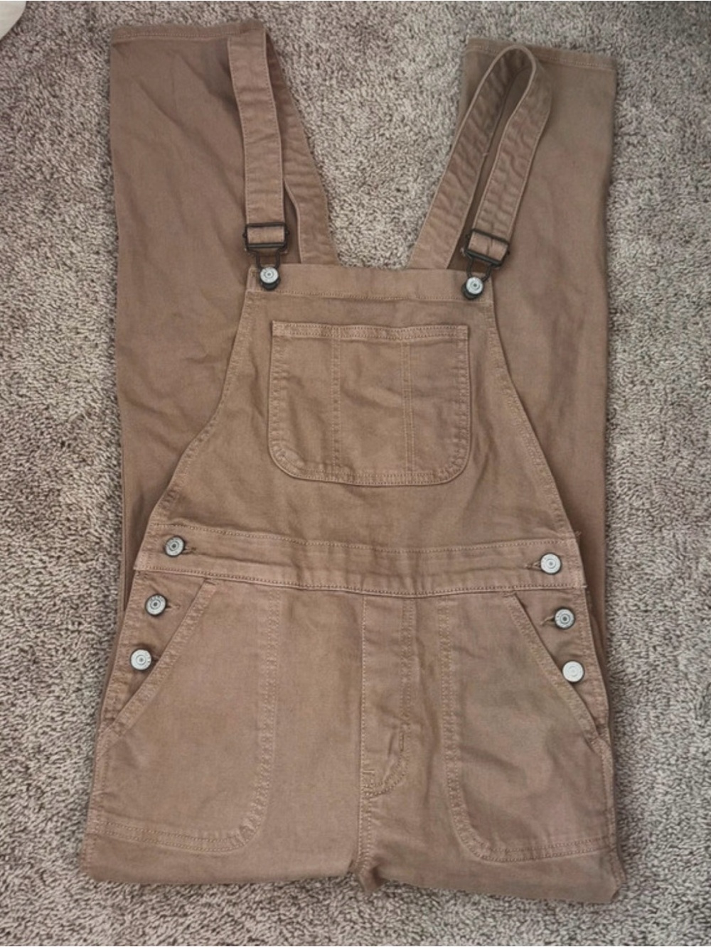 Khaki Tan Overalls Womens 2 Tall